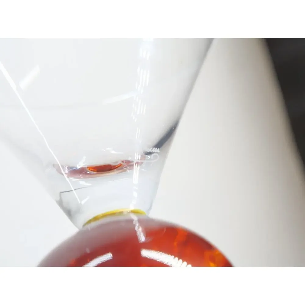 Vintage E Cointreau Martini Cocktail Glass Orange Bubble Ball